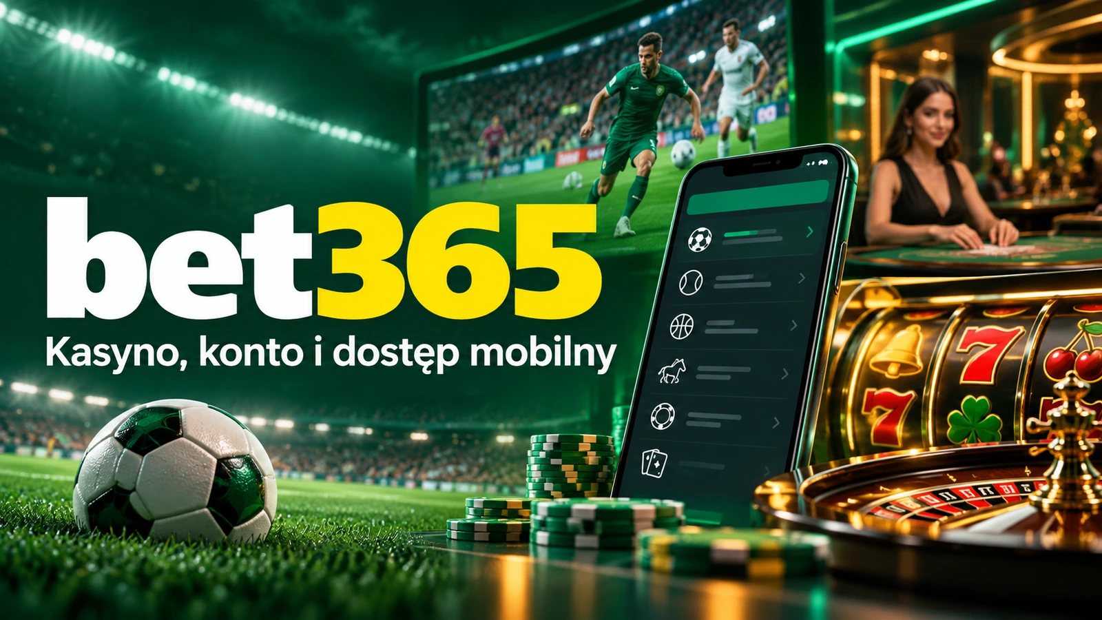 bet365 kasyno, konto i dostęp mobilny