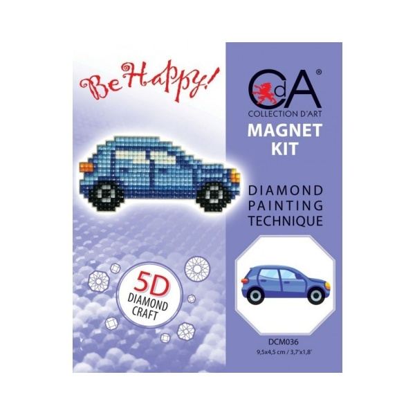 Diamentowa Mozaika z magnesem Samochód