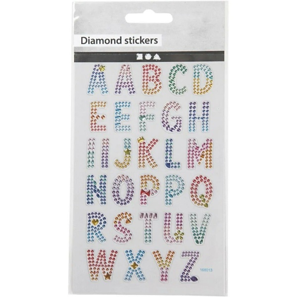 Naklejki Diamentowe Alfabet