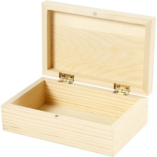 Pudełko z drewna na Biżuterię 14x9x5 cm